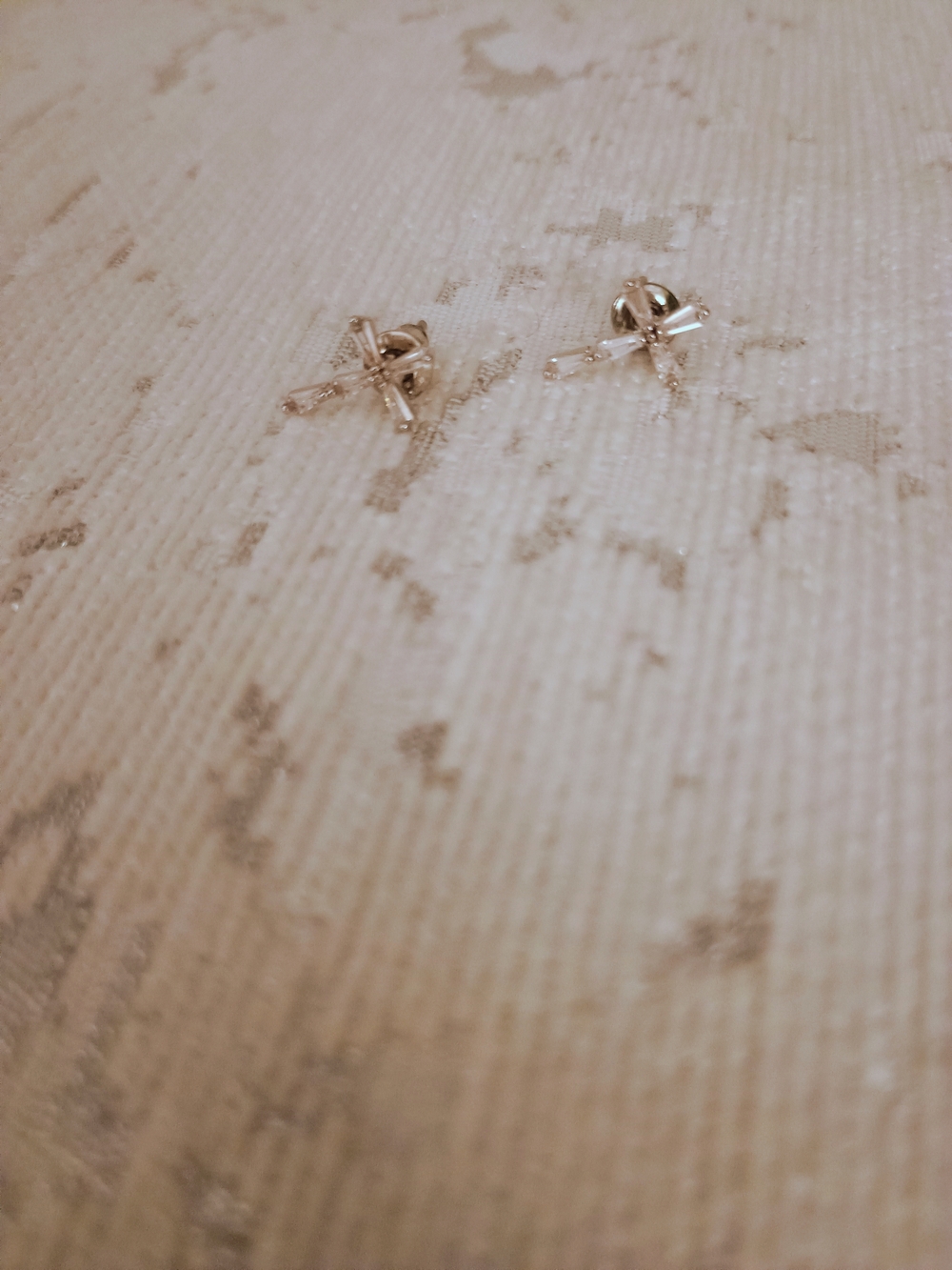 PRICE FIRM NWOT Tiny Silver Cross Stud Earrings